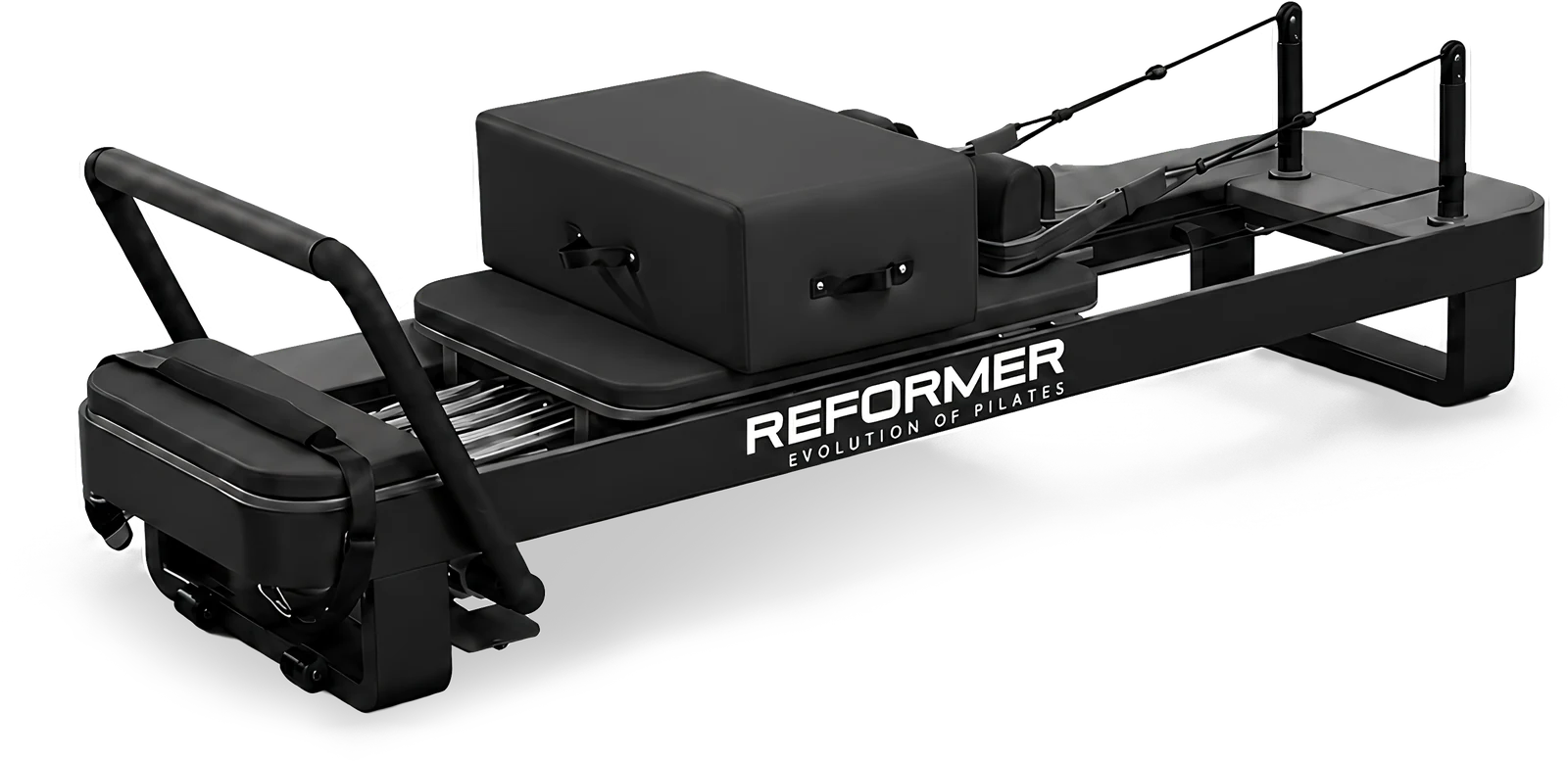 Reformer Pilates, vista completa del macchinario